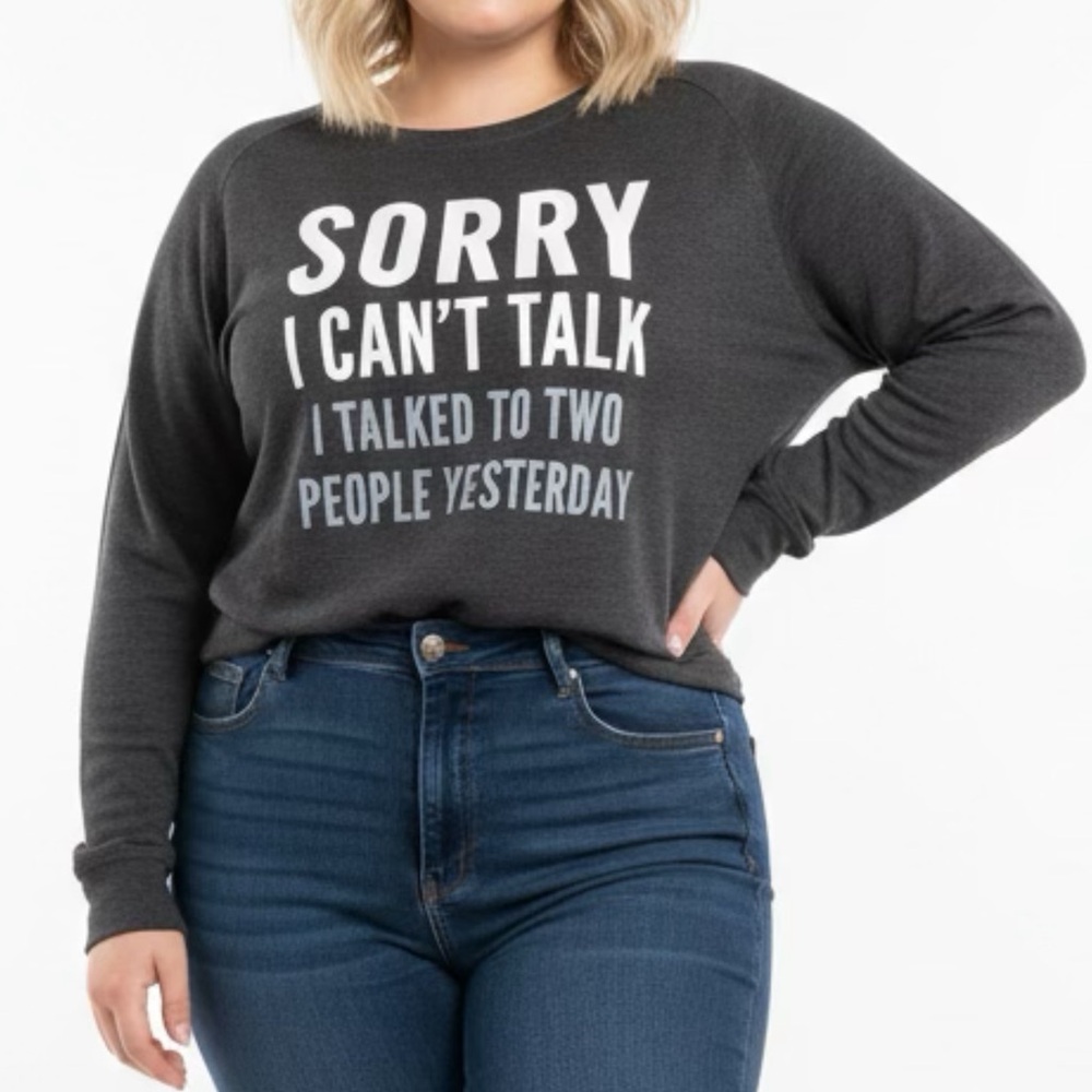 Gray Graphic Sweatshirt - Picture 2 of 6